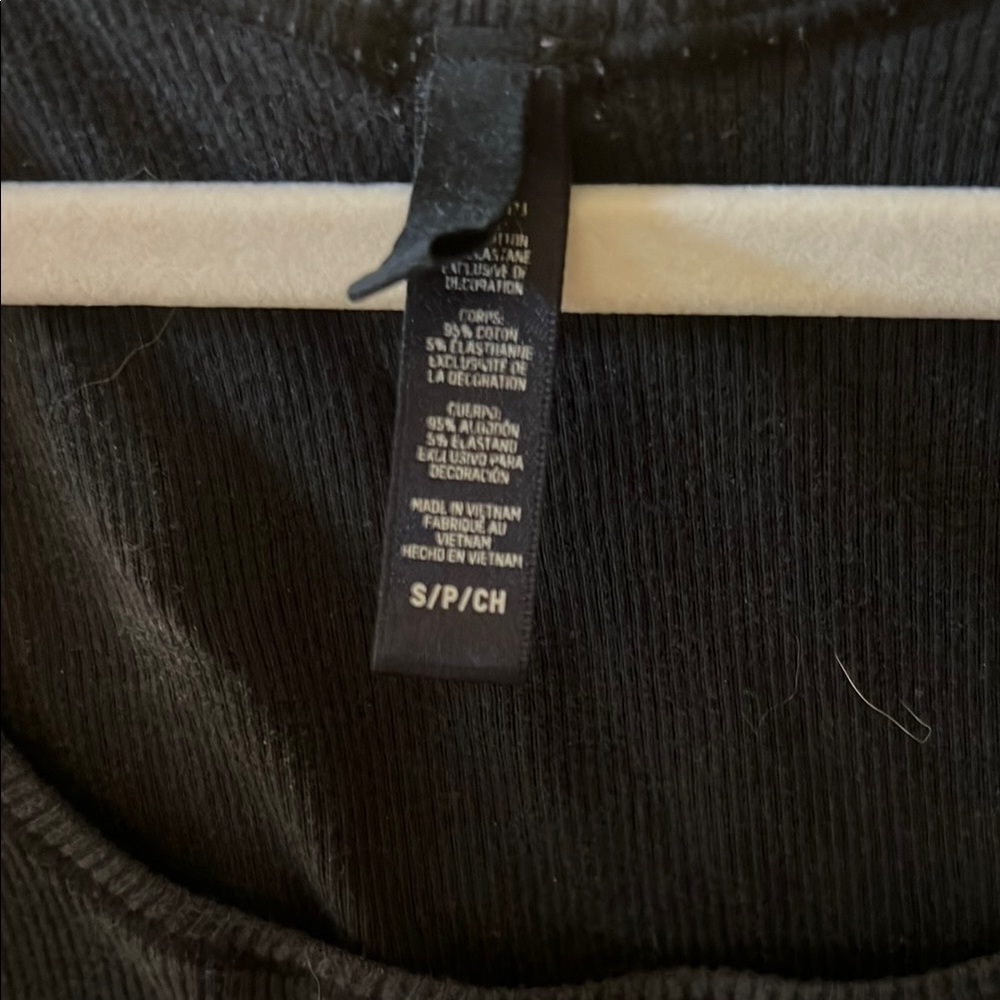 Skins Ribbed Scoop Neck Tank Top - Black - Picture 3 of 3